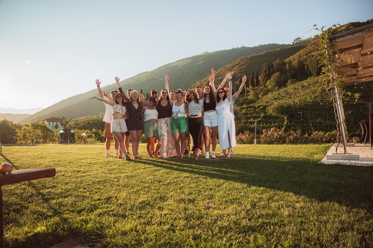 The Faunayoungor team gathered outdoors at a New Zealand nature wellness program location